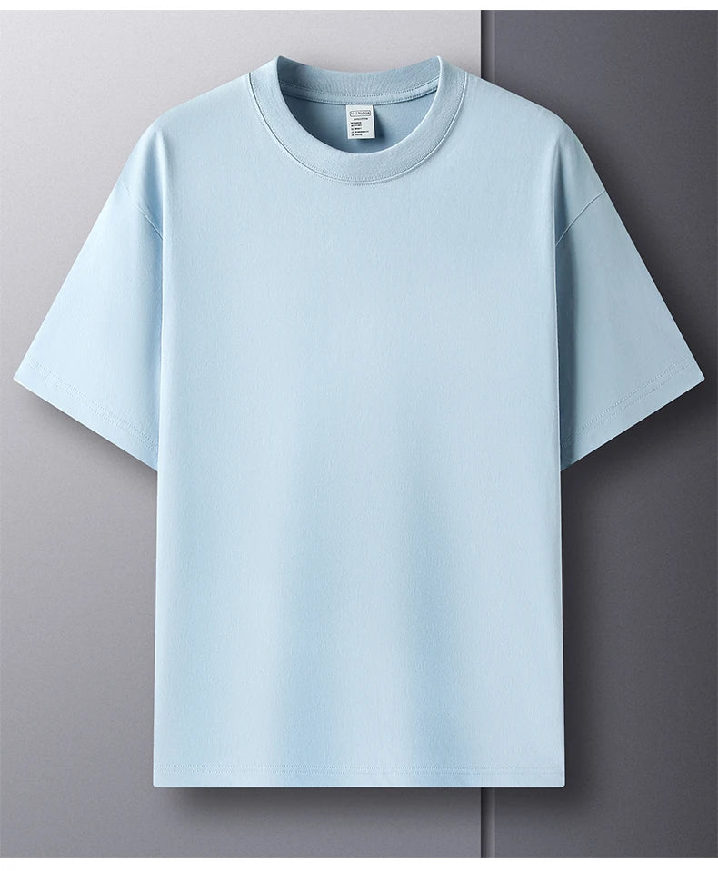 Men’s Cotton T-Shirt – Summer Breathable Short Sleeve Top