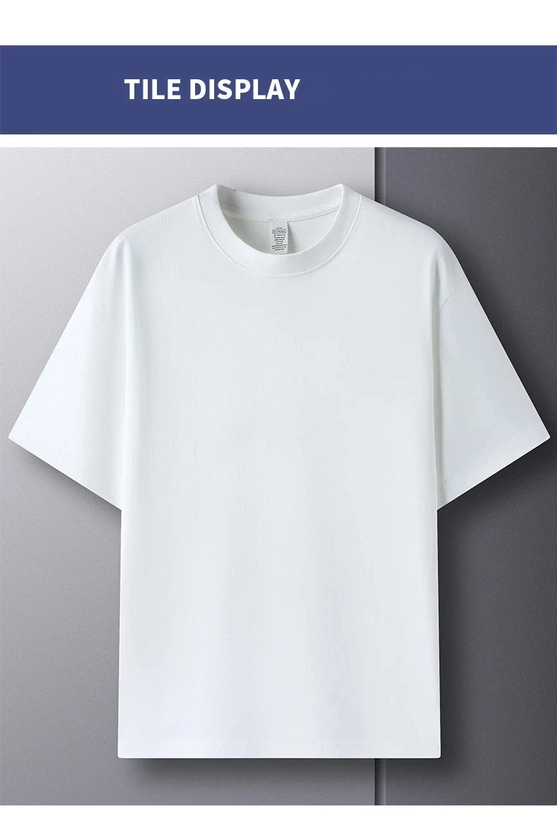 Men’s Cotton T-Shirt – Summer Breathable Short Sleeve Top