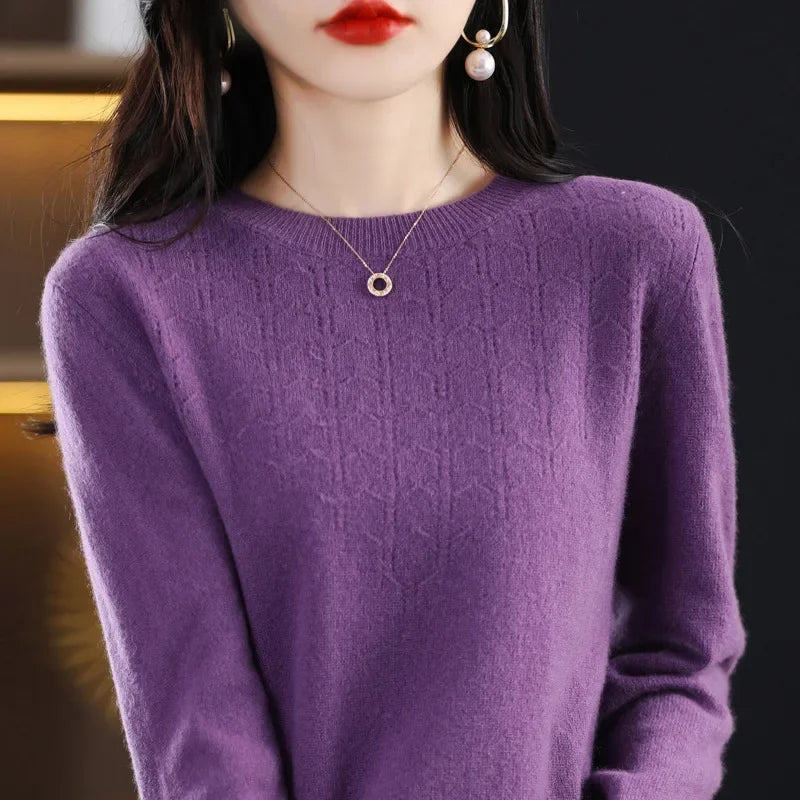 Women’s Knit Sweater – Slim Fit Autumn/Winter Pullover 2025