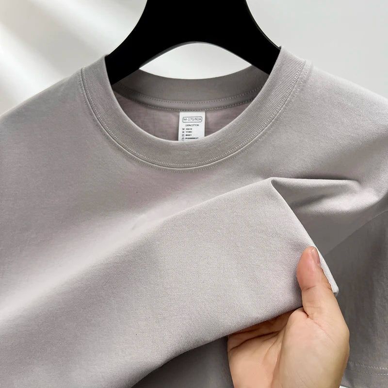 Men’s Cotton T-Shirt – Summer Breathable Short Sleeve Top