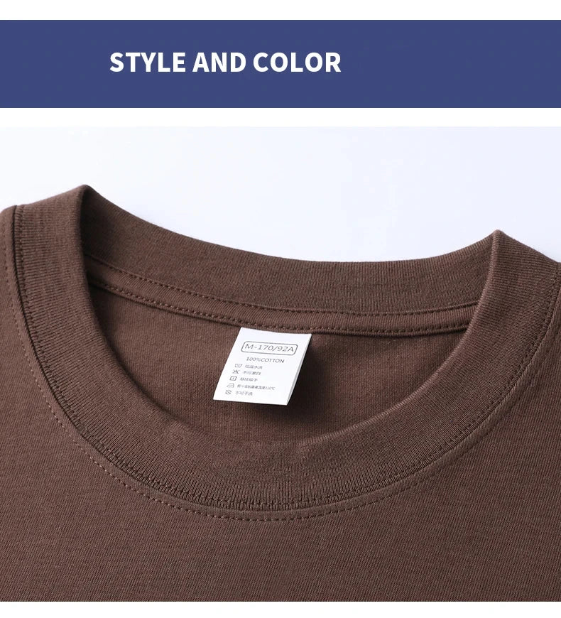 Men’s Cotton T-Shirt – Summer Breathable Short Sleeve Top