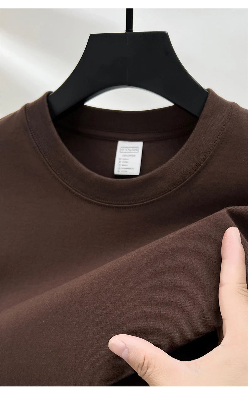 Men’s Cotton T-Shirt – Summer Breathable Short Sleeve Top