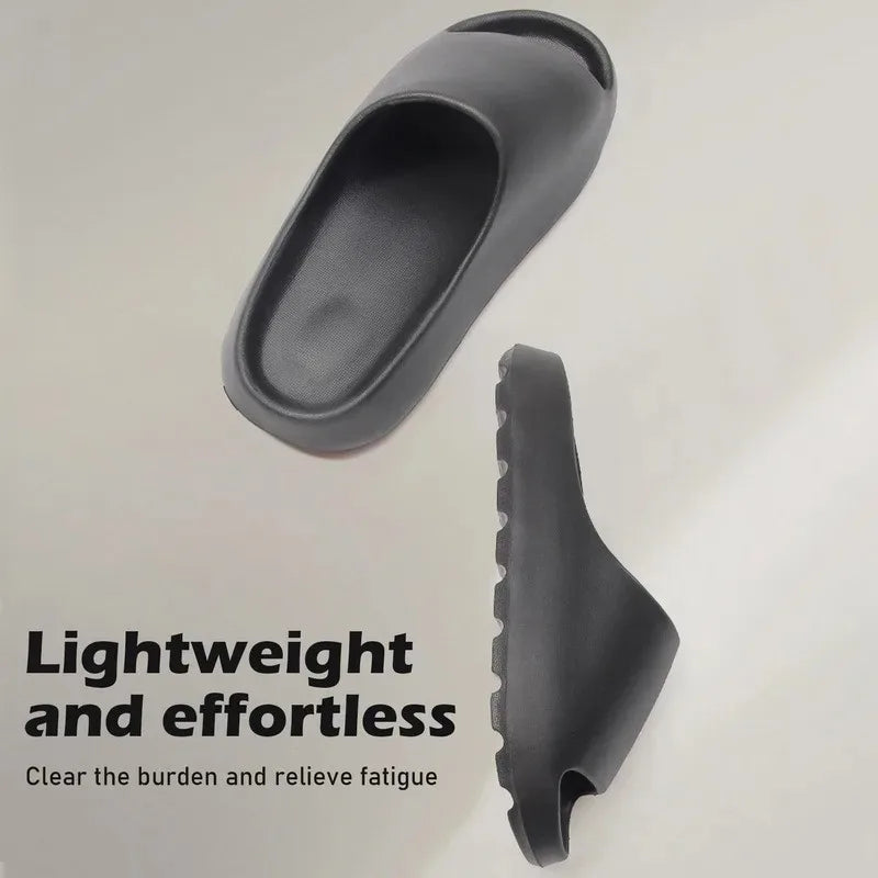 Unisex Cloud Slides, Thick-Soled EVA Summer Slippers & Beach Sandals