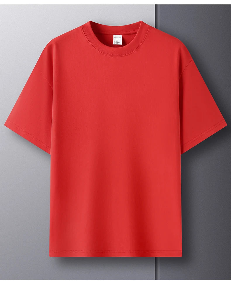 Men’s Cotton T-Shirt – Summer Breathable Short Sleeve Top