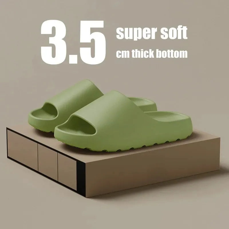 Unisex Cloud Slides, Thick-Soled EVA Summer Slippers & Beach Sandals