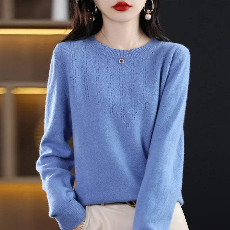 Women’s Knit Sweater – Slim Fit Autumn/Winter Pullover 2025