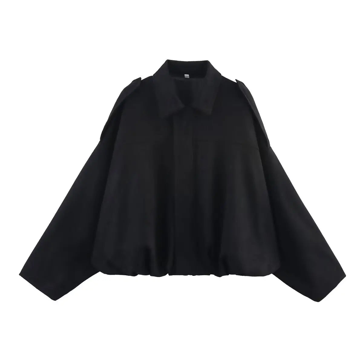 Women’s Suede Bomber Jacket – Loose Fit Lapel Spring 2025