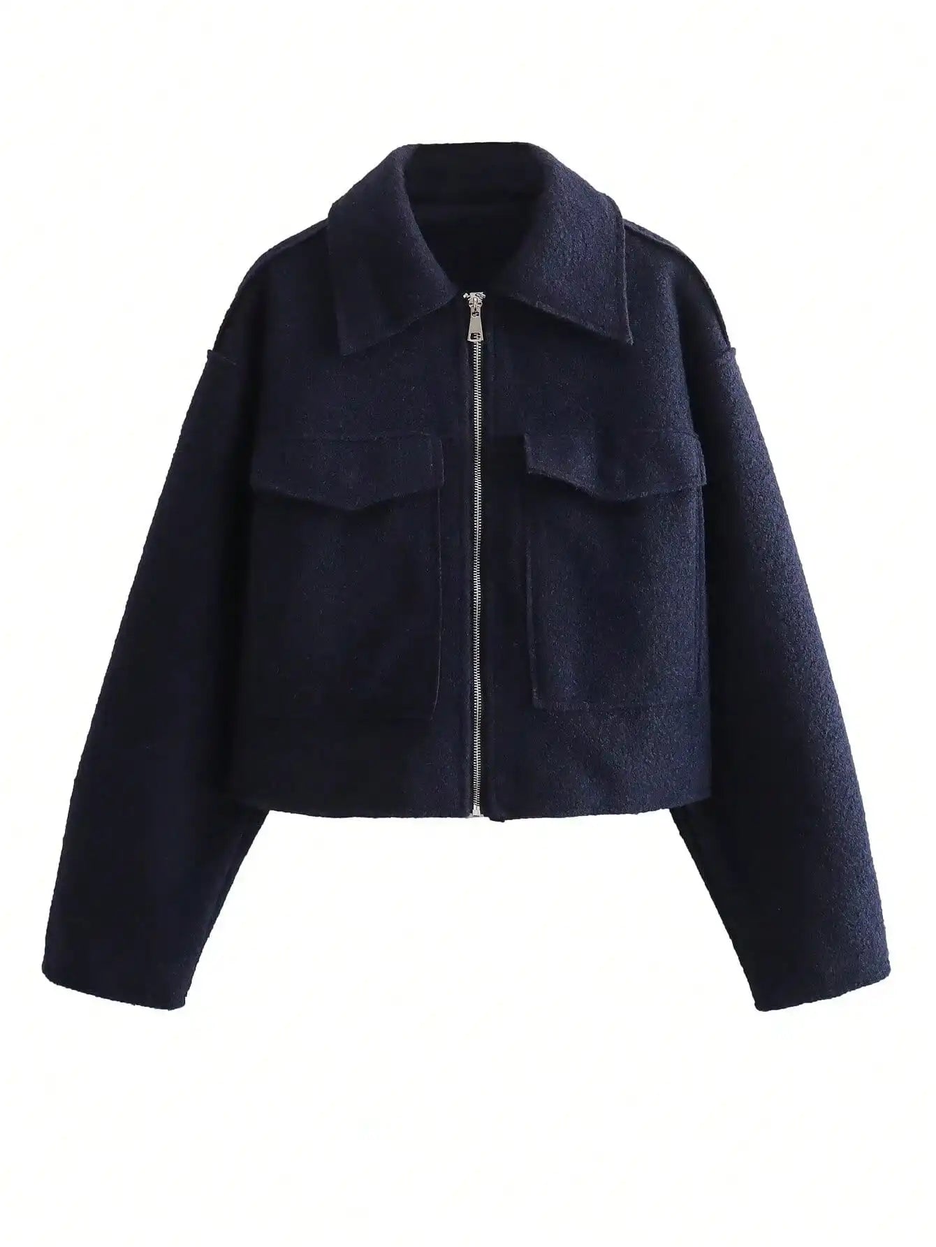 Women’s Casual Zipper Jacket – Elegant Autumn Outerwear