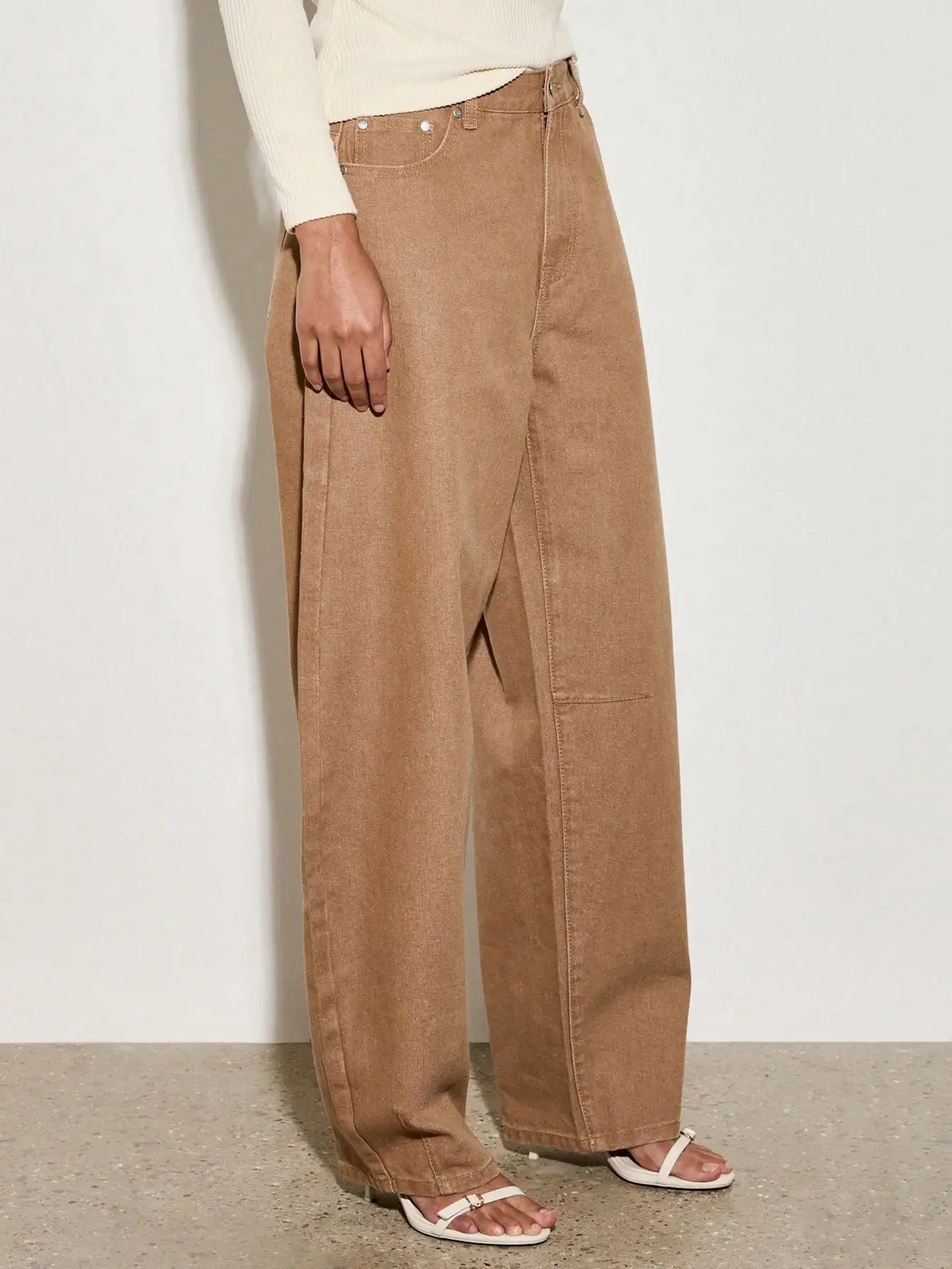 Women’s High-Waist Wide Leg Jeans – Retro Loose Fit Denim