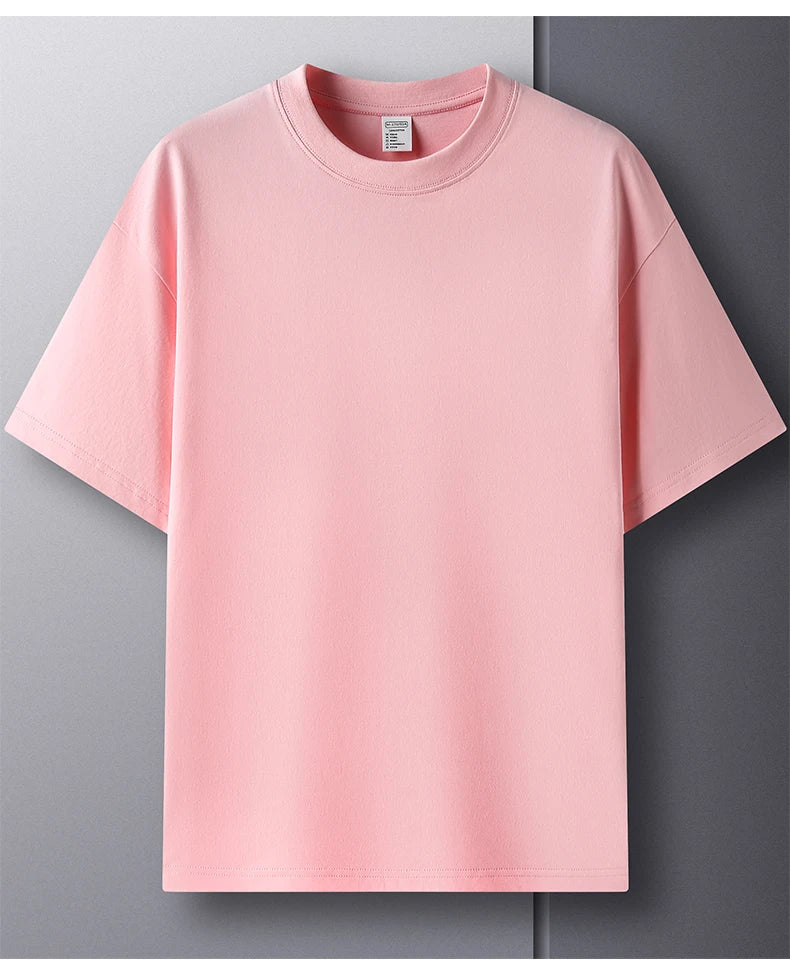 Men’s Cotton T-Shirt – Summer Breathable Short Sleeve Top