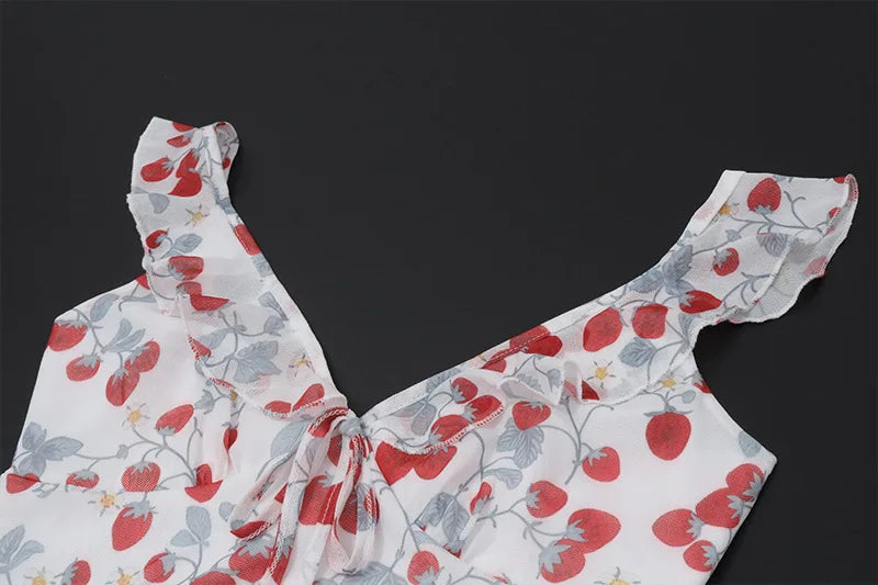Women’s Floral Plunge Maxi Dress – Backless Summer Beachwear