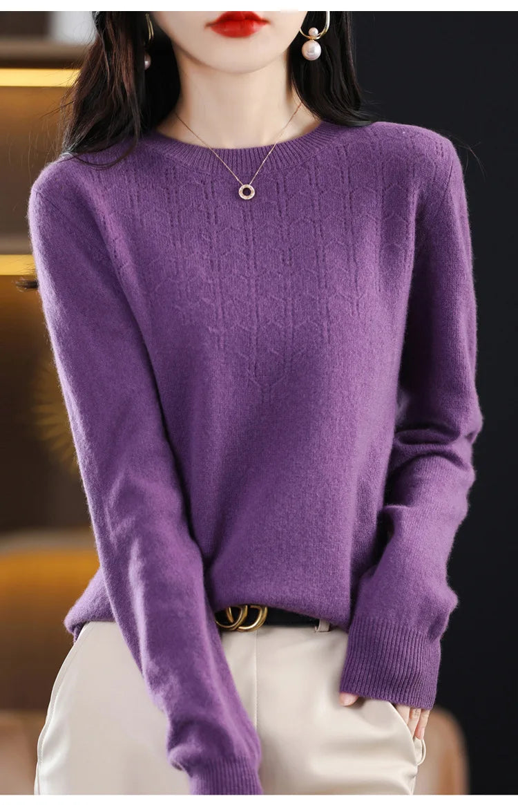 Women’s Knit Sweater – Slim Fit Autumn/Winter Pullover 2025