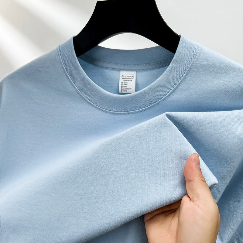 Men’s Cotton T-Shirt – Summer Breathable Short Sleeve Top