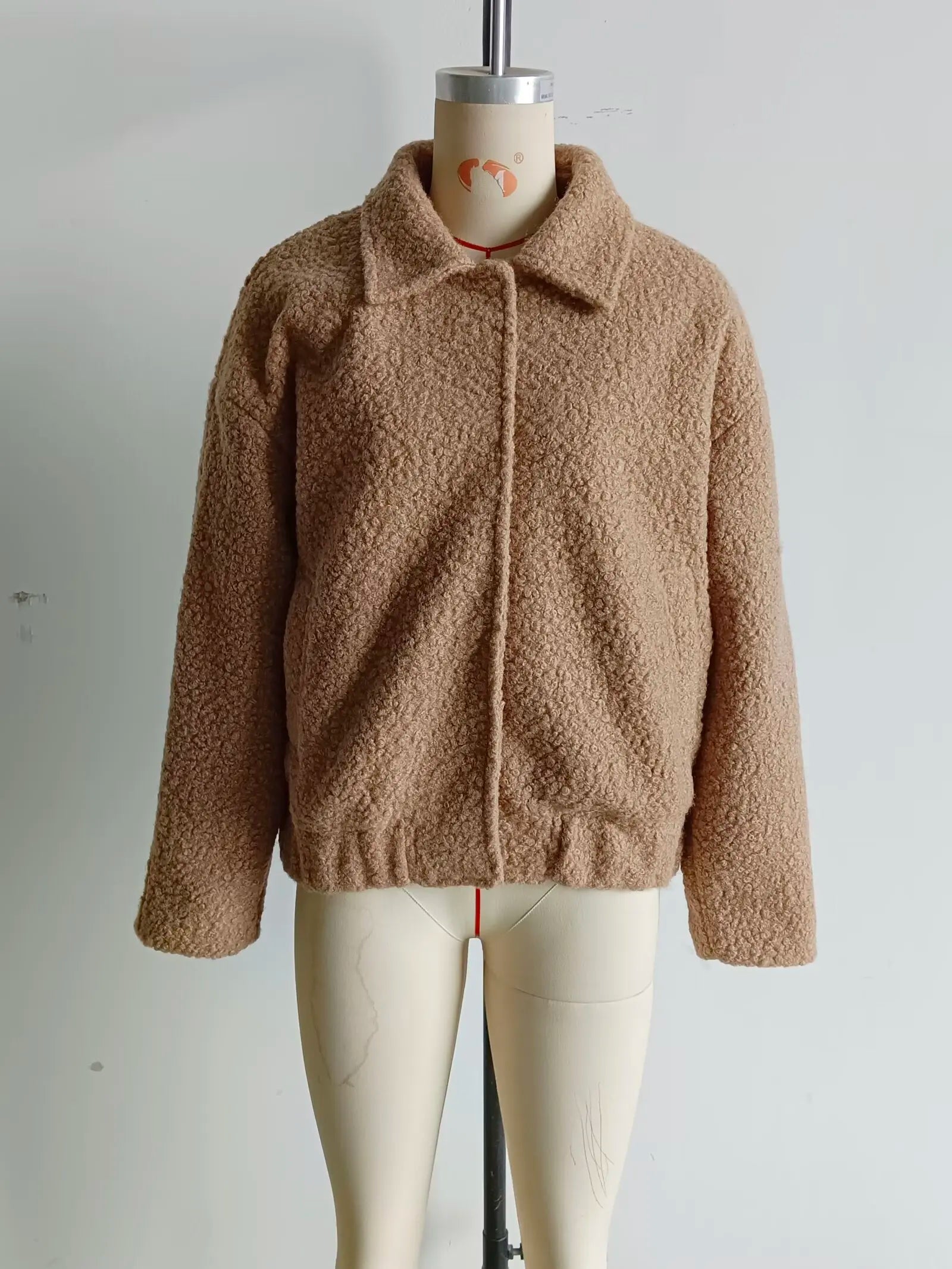 Women’s Winter Coat – Single-Breasted Lapel Jacket