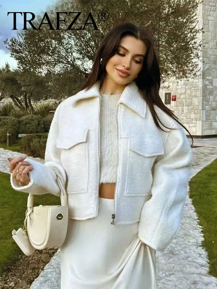 Women’s Casual Zipper Jacket – Elegant Autumn Outerwear