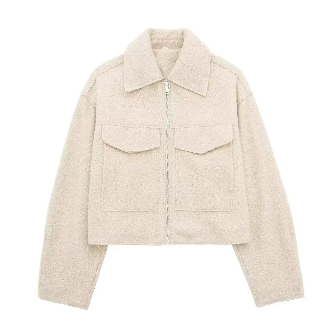 Women’s Casual Zipper Jacket – Elegant Autumn Outerwear