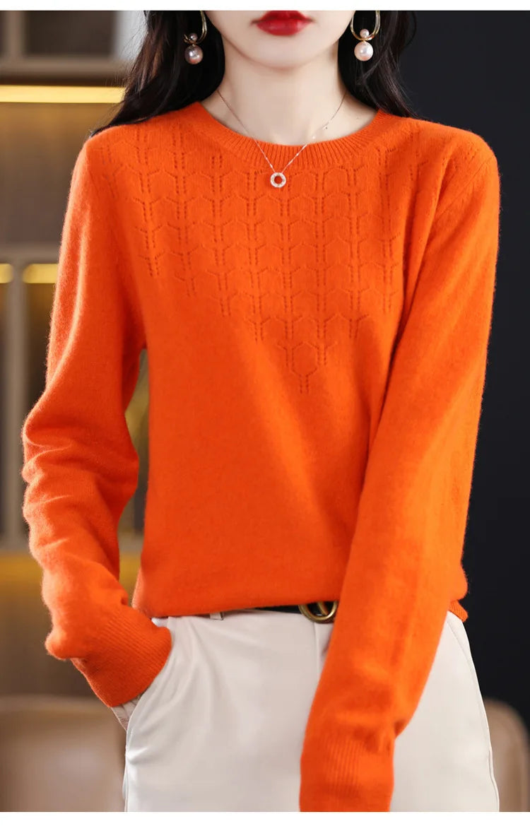 Women’s Knit Sweater – Slim Fit Autumn/Winter Pullover 2025