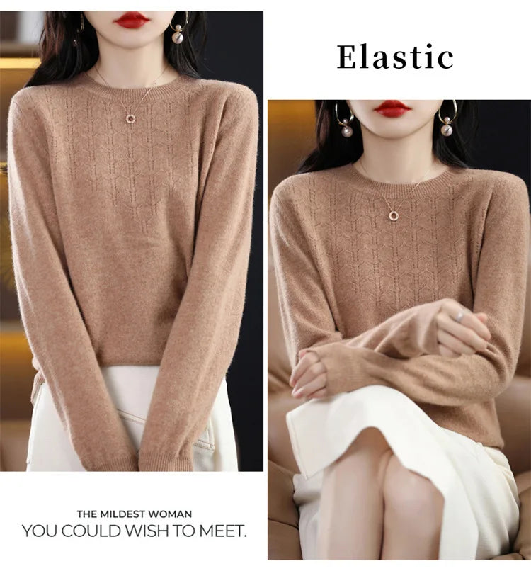 Women’s Knit Sweater – Slim Fit Autumn/Winter Pullover 2025