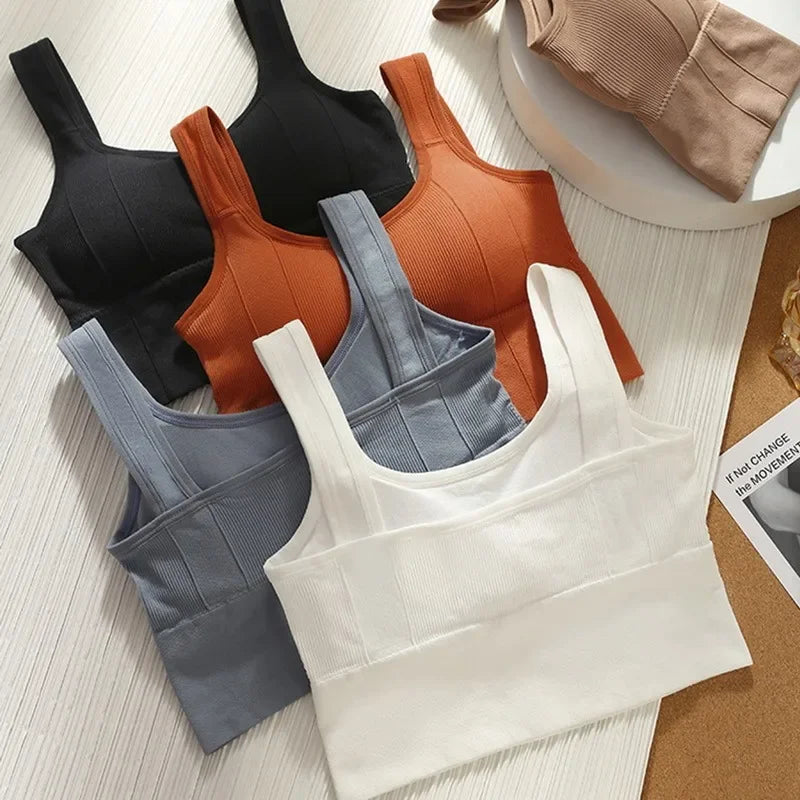 Seamless Sports Bra , Breathable, Anti-Sweat, Push Up Yoga & Workout Top