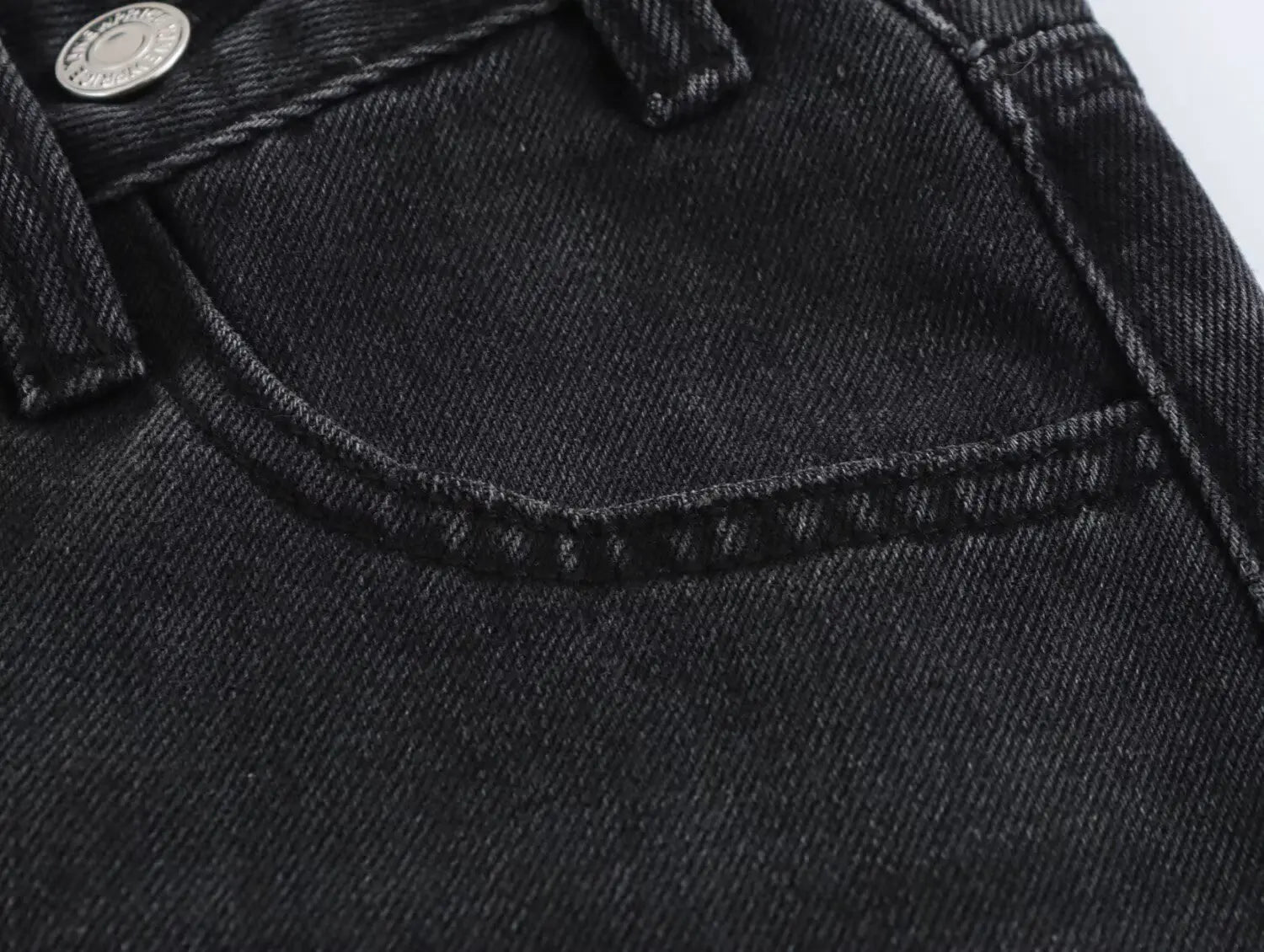Women’s Asymmetric Denim Trousers – High Waist Wide Leg Jeans 2025