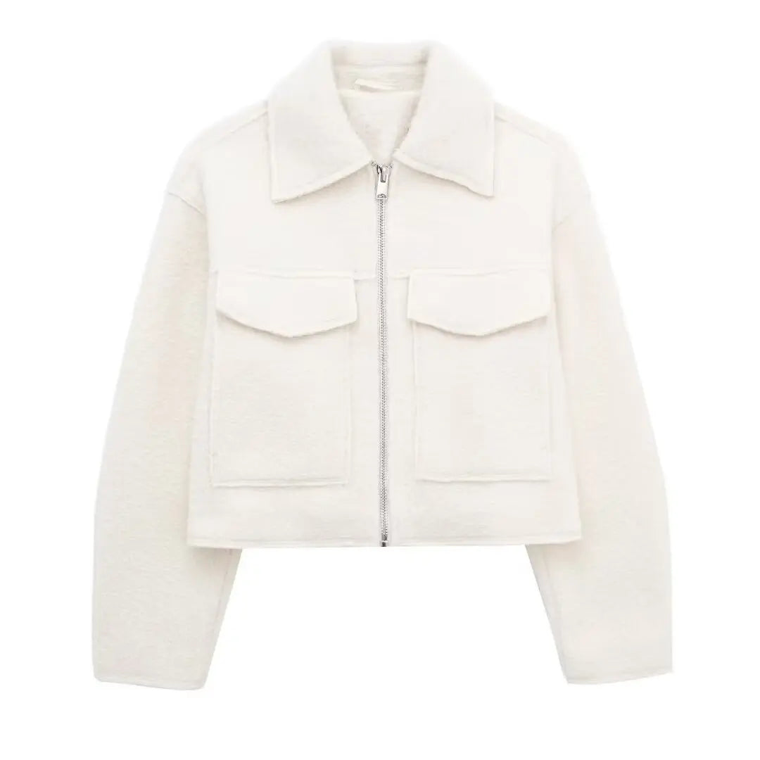 Women’s Casual Zipper Jacket – Elegant Autumn Outerwear